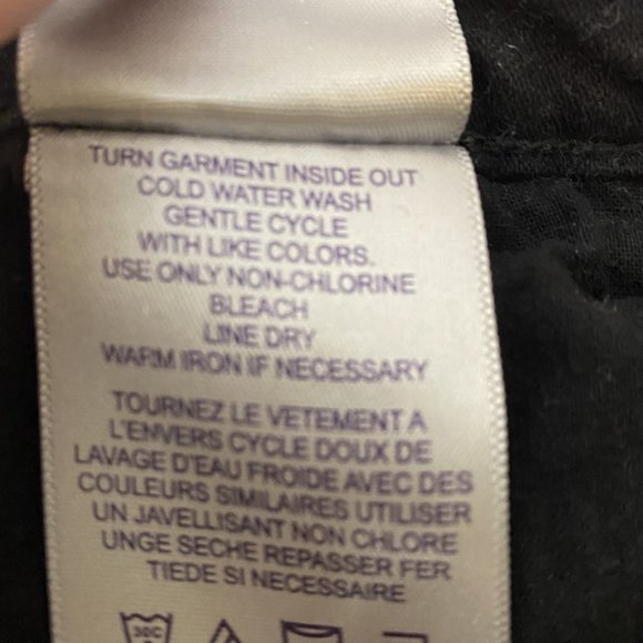 NYDJ -- Jeans, Black Straight Cut, Rhinestone Detail on Back Pockets - Picture 13 of 13